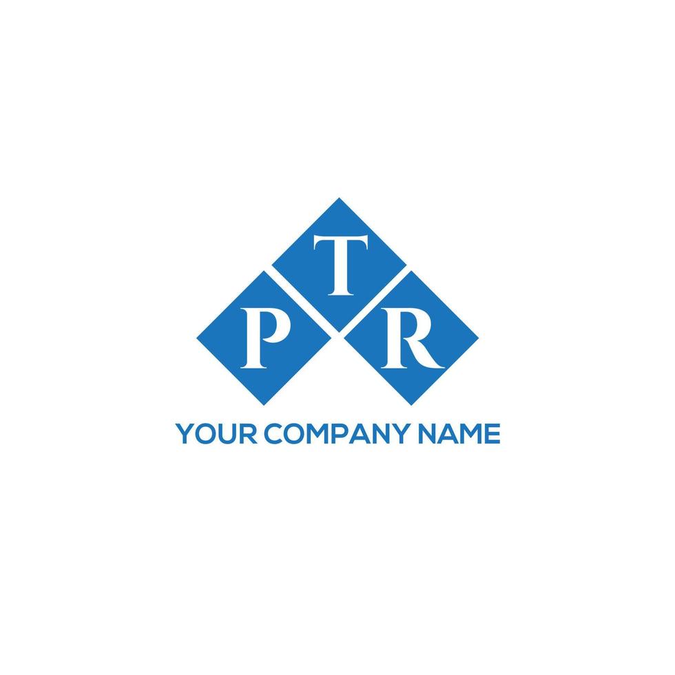 ptr brief logo ontwerp op witte achtergrond. ptr creatieve initialen brief logo concept. ptr brief ontwerp. vector