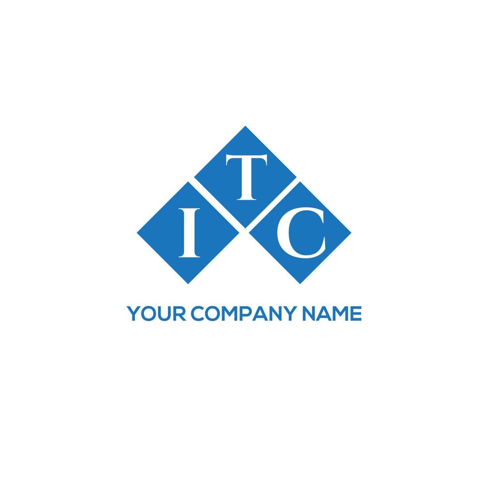 itc brief logo ontwerp op witte achtergrond. itc creatieve initialen brief logo concept. itc brief ontwerp. vector