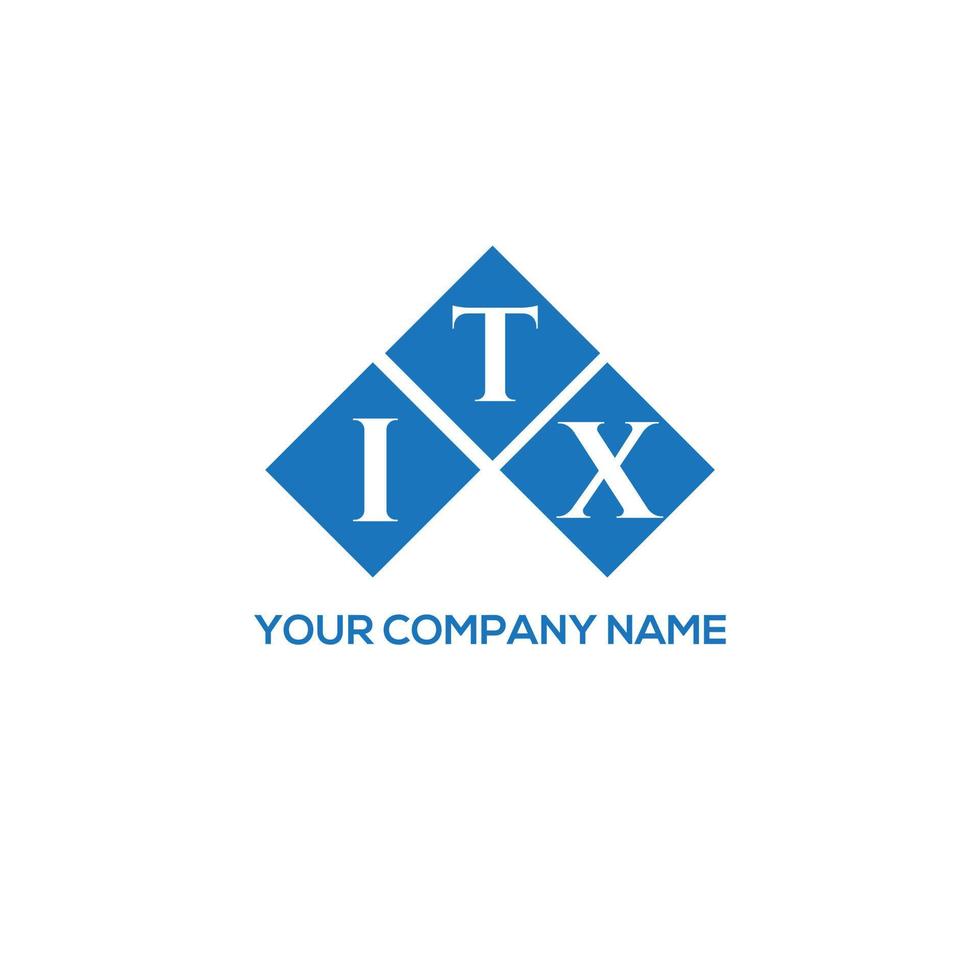 itx brief logo ontwerp op witte achtergrond. itx creatieve initialen brief logo concept. itx-letterontwerp. vector