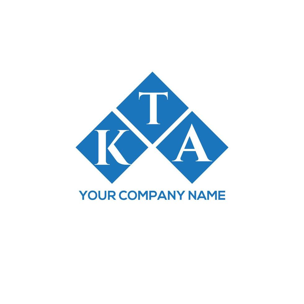 kta brief logo ontwerp op witte achtergrond. kta creatieve initialen brief logo concept. kta brief ontwerp. vector