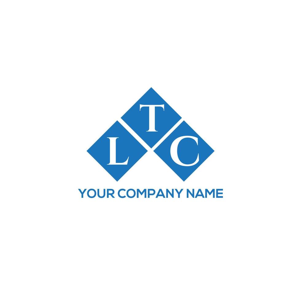 LTC brief logo ontwerp op witte achtergrond. ltc creatieve initialen brief logo concept. LTC-briefontwerp. vector