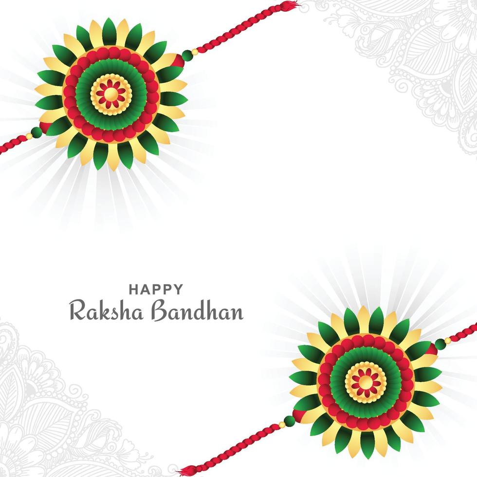 hindoe festival raksha bandhan viering kaart ontwerp vector