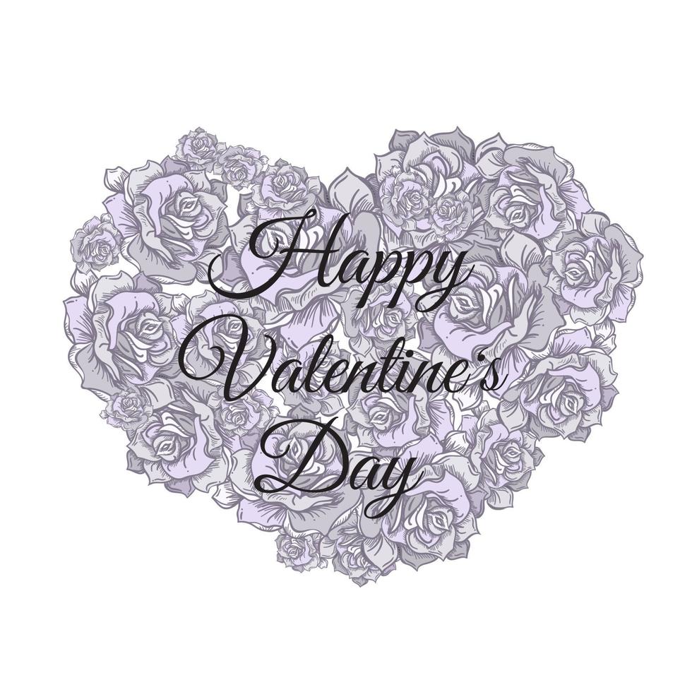 gelukkige Valentijnsdag kalligrafie vector