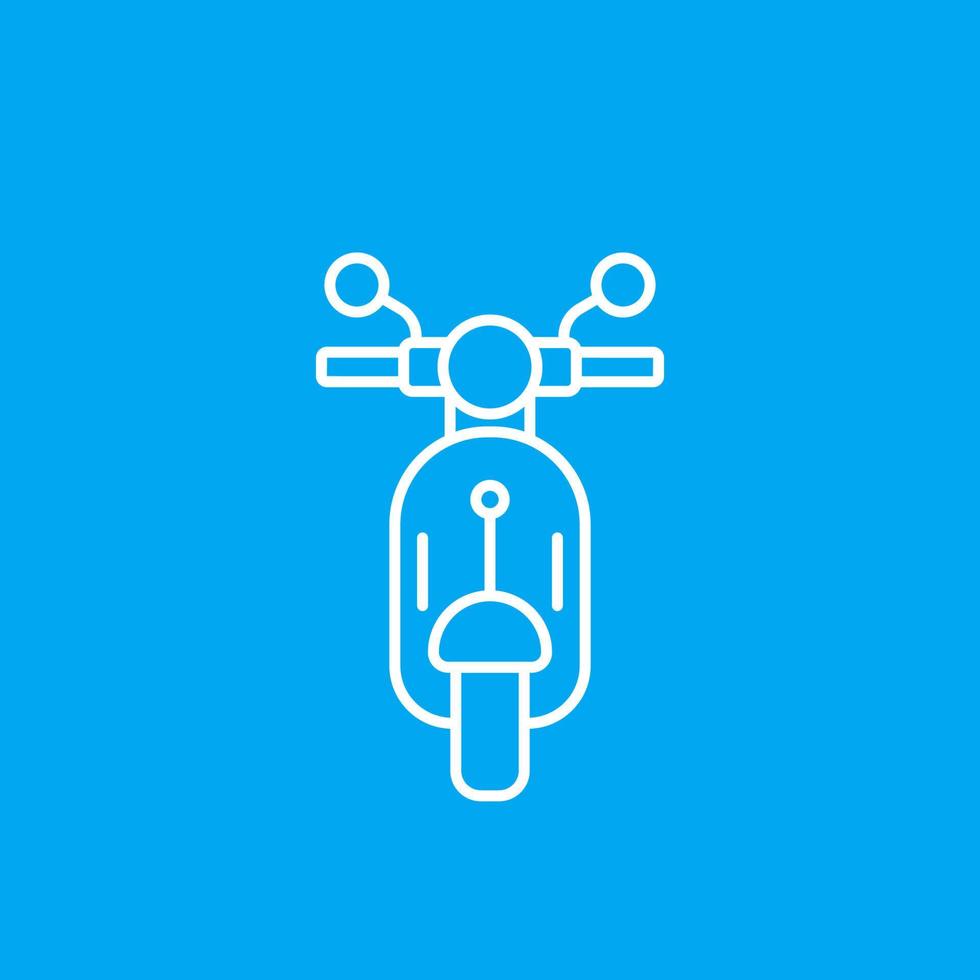 scooterpictogram in lijnstijl vector