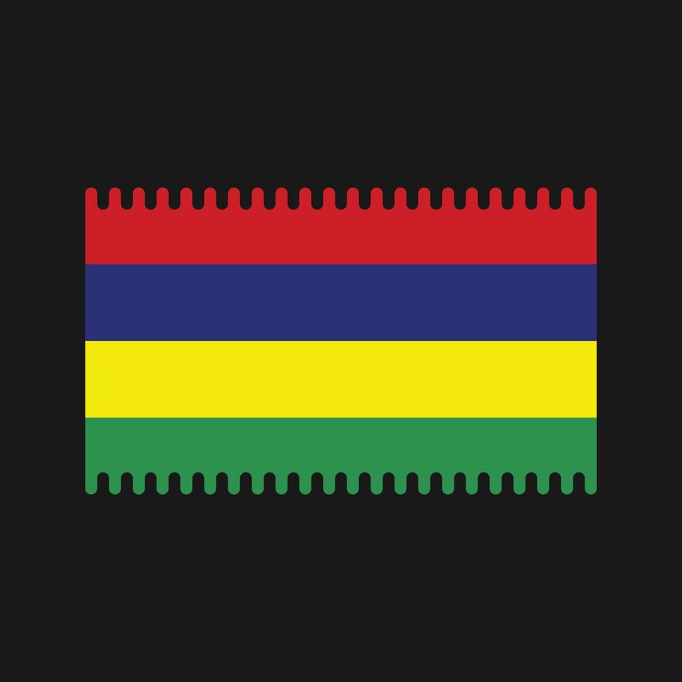 Mauritius vlag vector. nationale vlag vector