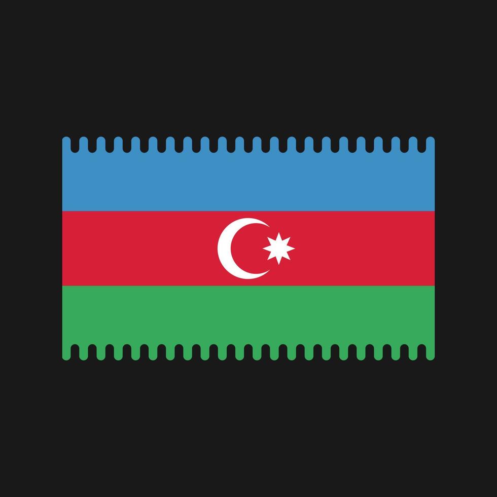 Azerbeidzjaanse vlag vector. nationale vlag vector