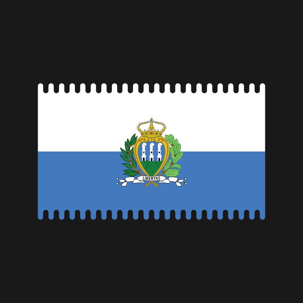 san marino vlag vector. nationale vlag vector