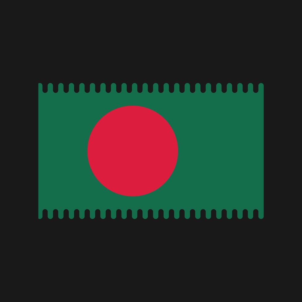 vlag van Bangladesh. nationale vlag vector