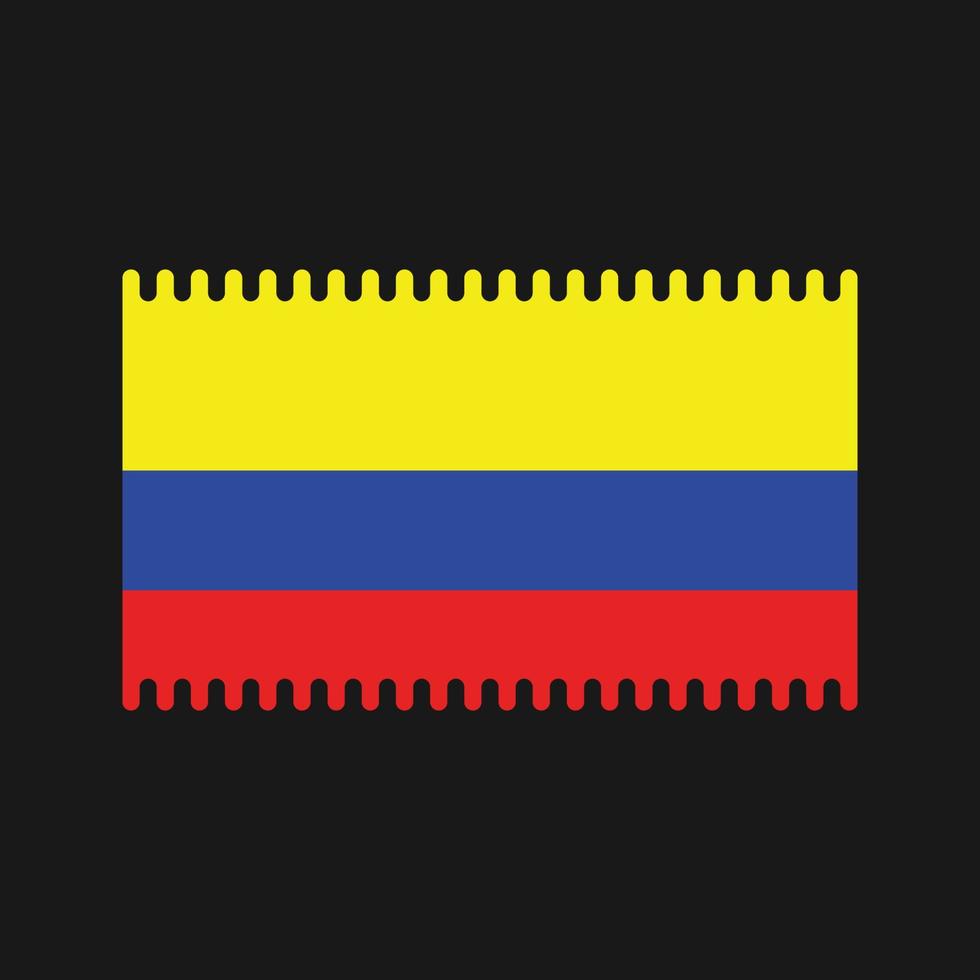 Colombia vlag vector. nationale vlag vector