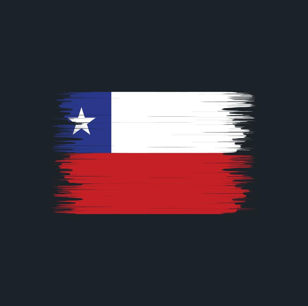 chili vlag borstel. nationale vlag vector