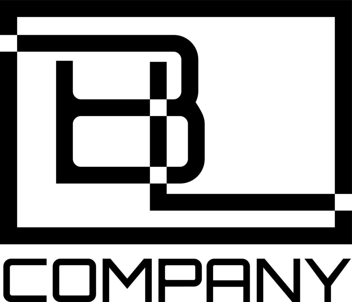 bl eerste logo-ontwerp vector