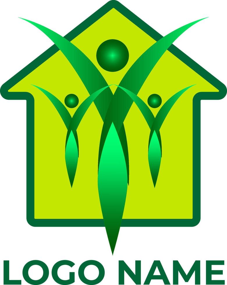 Stichting logo kinderhuis vector