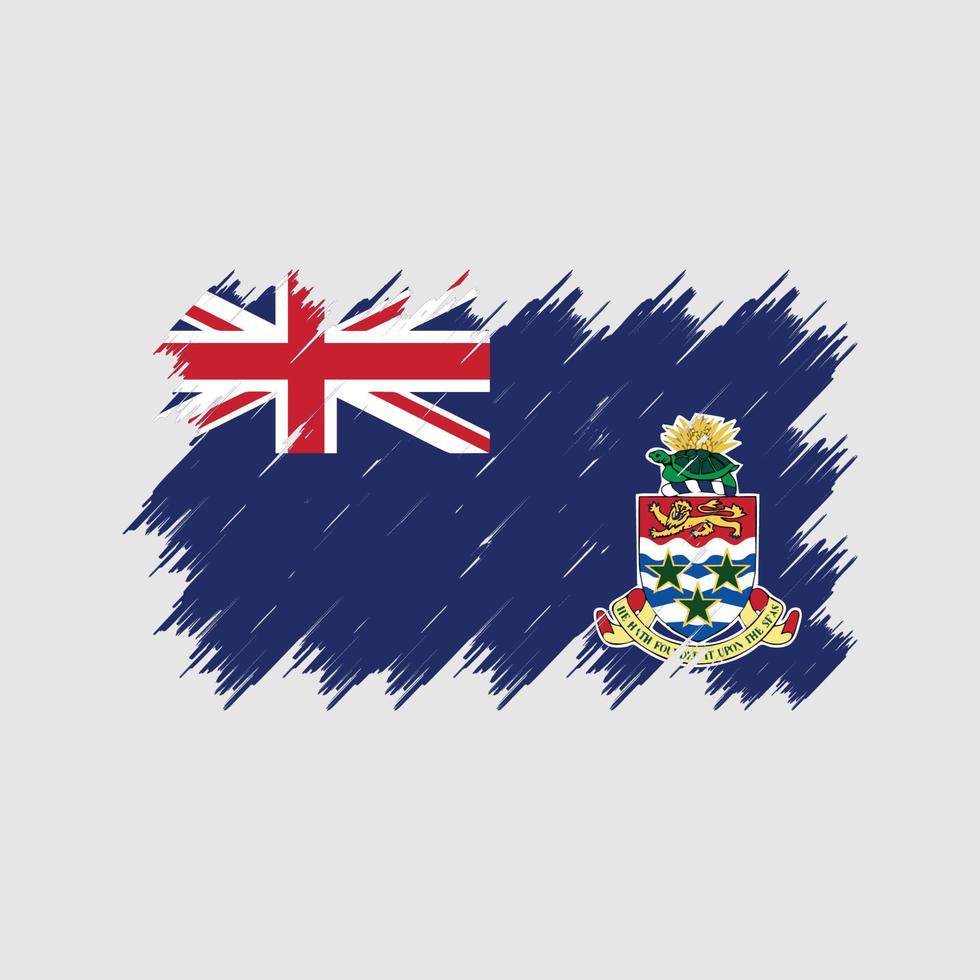Kaaimaneilanden vlag borstel. nationale vlag vector