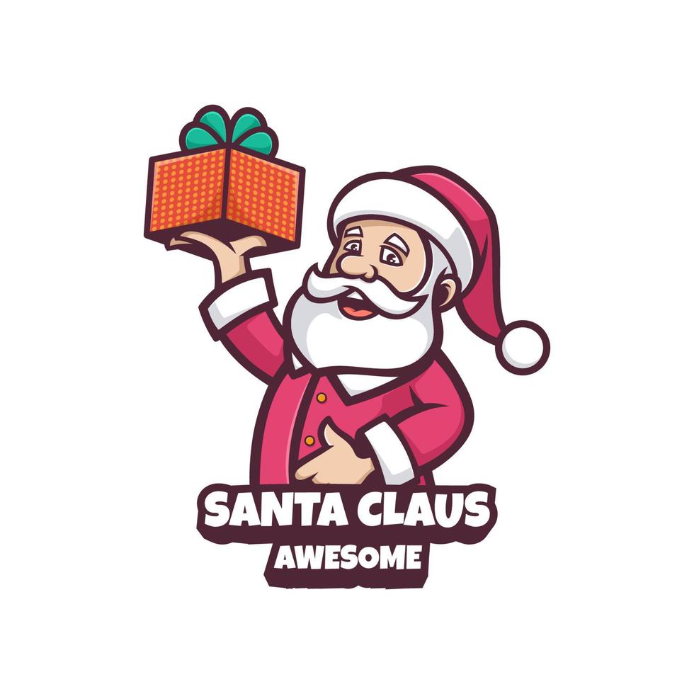 illustratie vectorafbeelding van de kerstman, goed voor logo-ontwerp vector