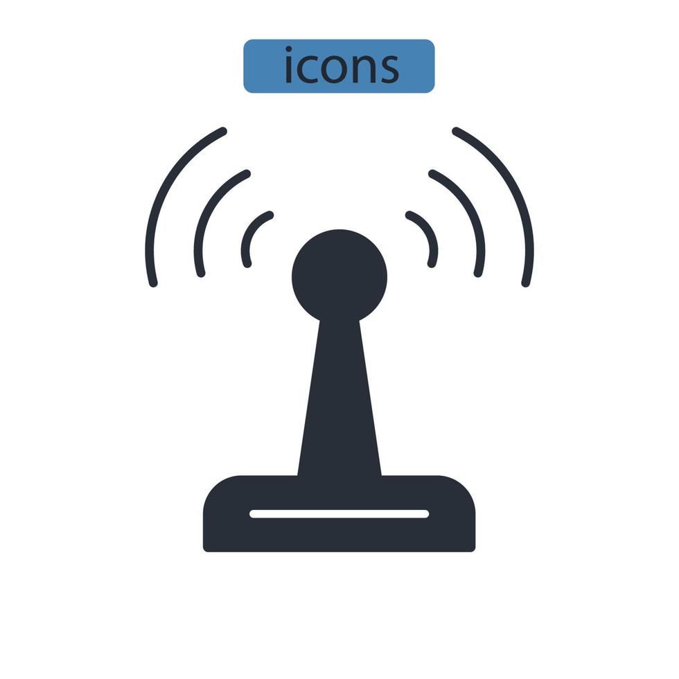 wifi pictogrammen symbool vectorelementen voor infographic web vector