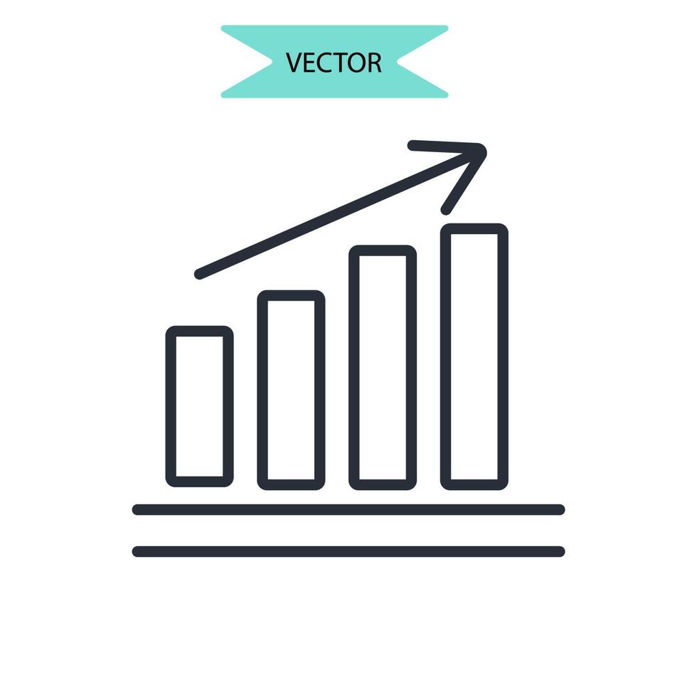 concurrentievoordeel pictogrammen symbool vectorelementen voor infographic web vector