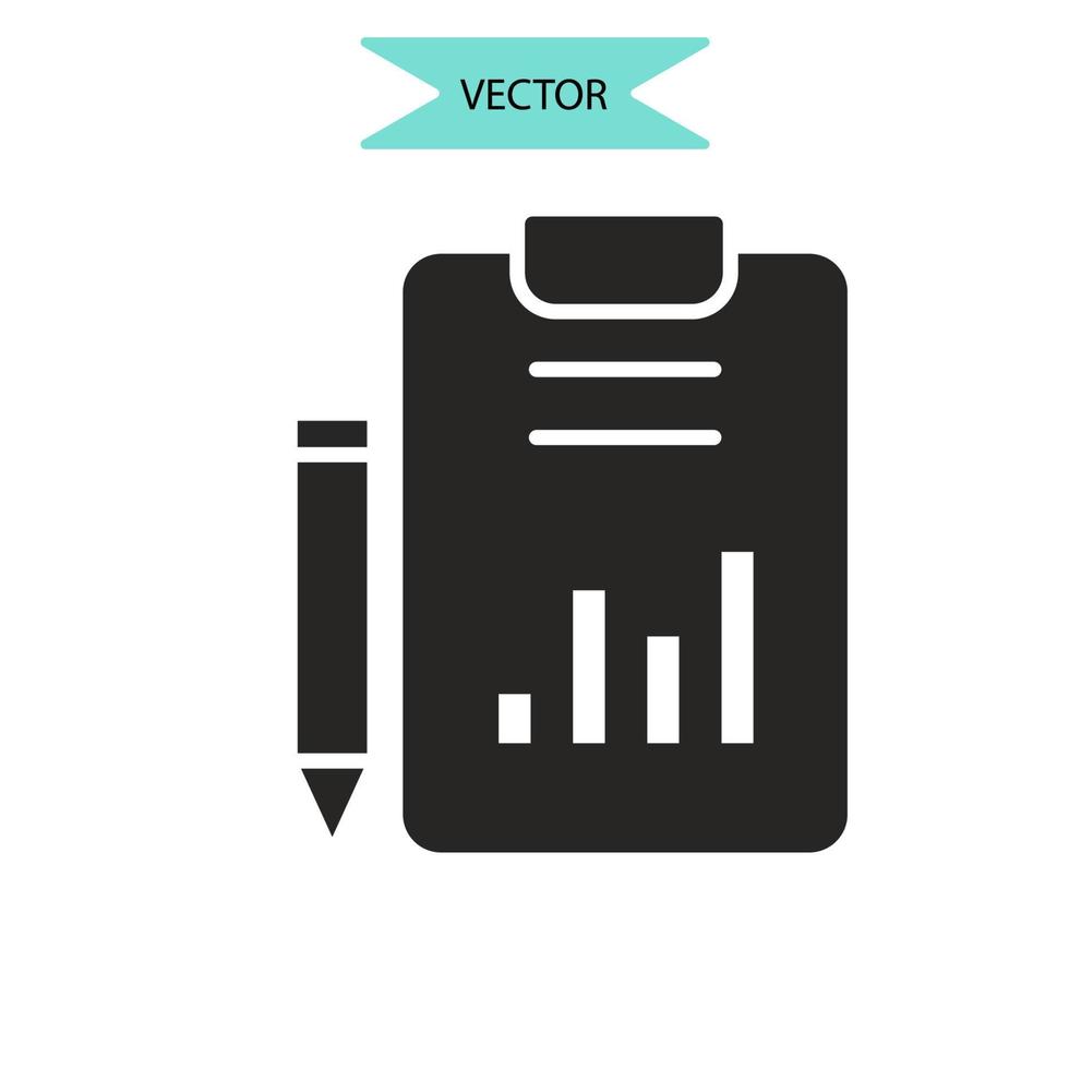 businessplan iconen symbool vectorelementen voor infographic web vector