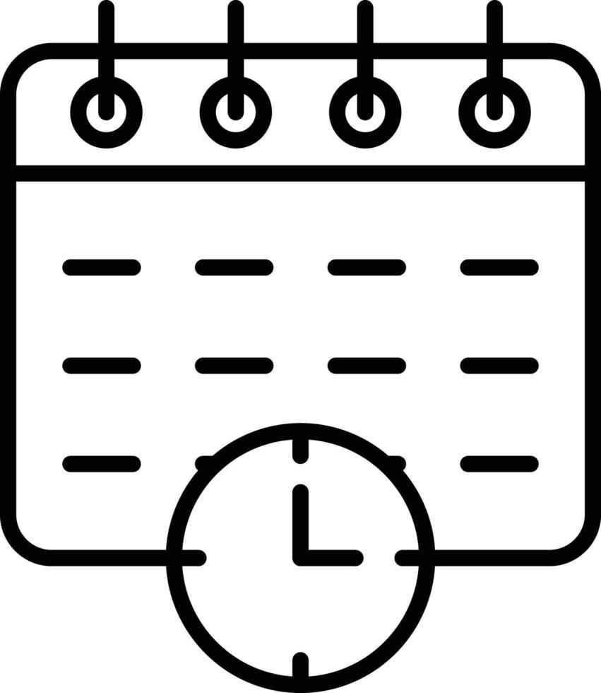 deadline overzicht icoon vector