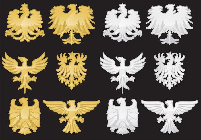Heraldische Eagle-vectoren vector