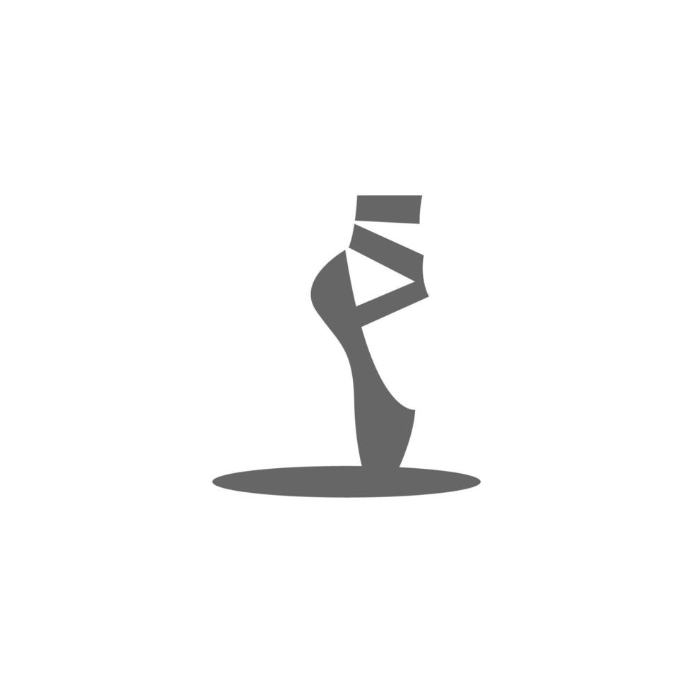 ballet schoenen pictogram logo afbeelding vector