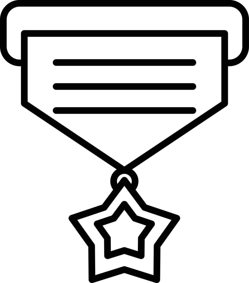 medaille overzicht icoon vector