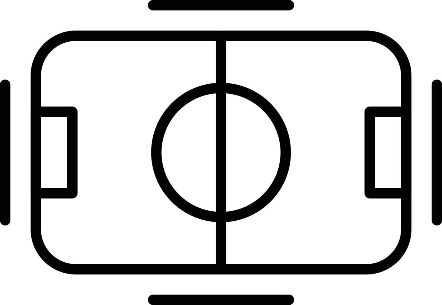 pictogram voetbalveld overzicht vector