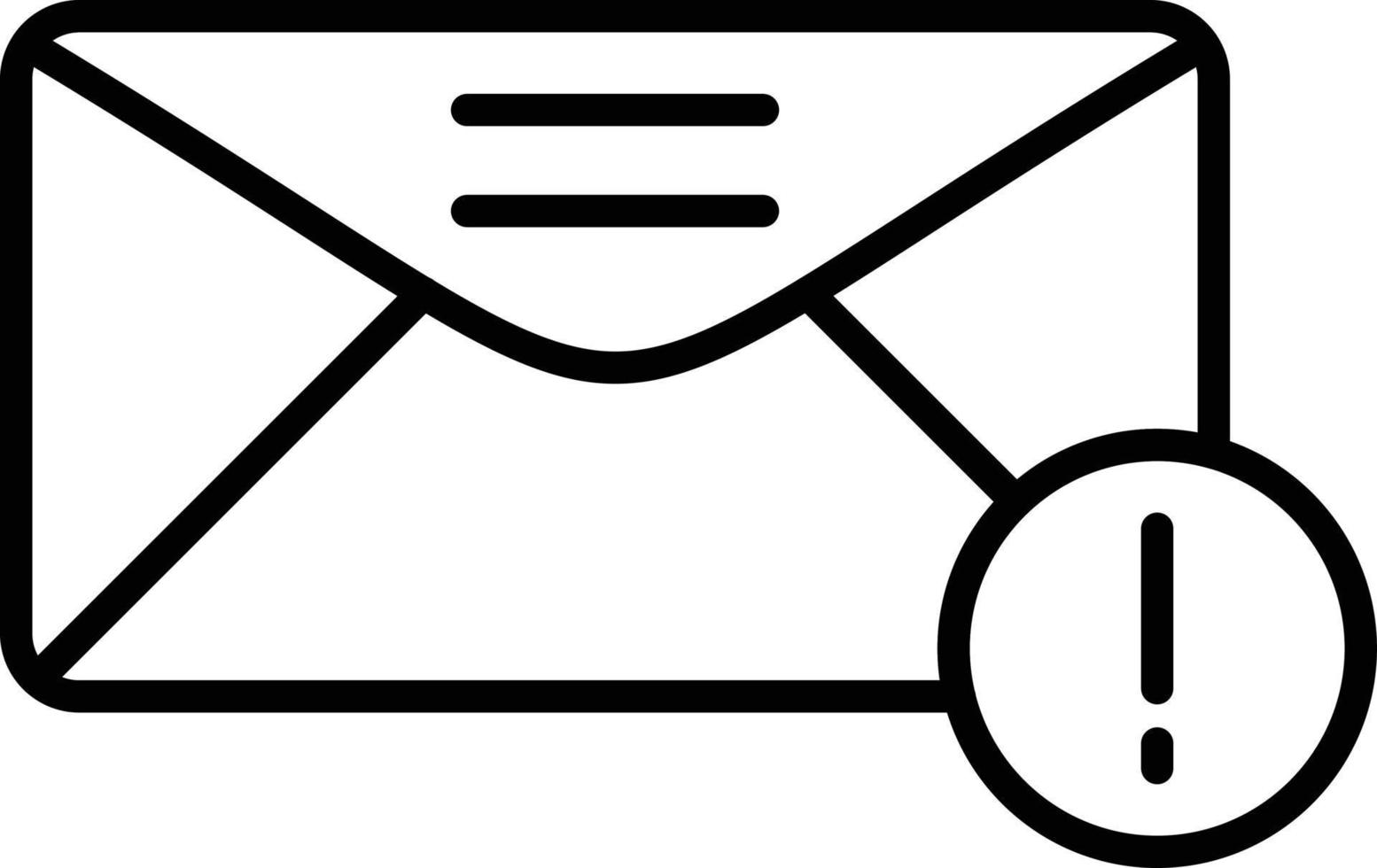 pictogram voor dringende e-mail vector