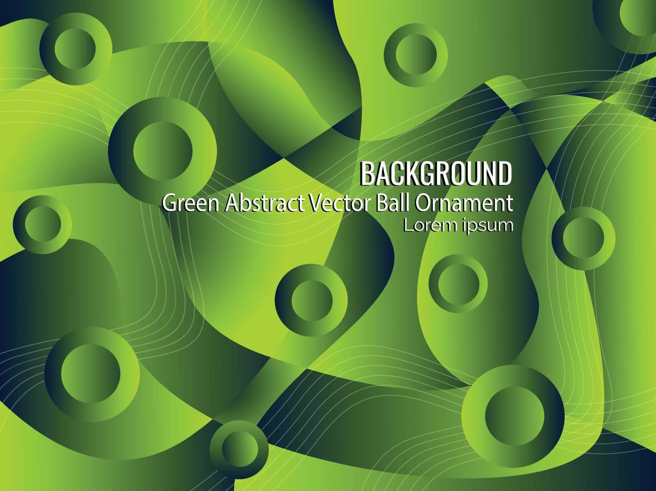 groene abstracte vector bal ornament achtergrond