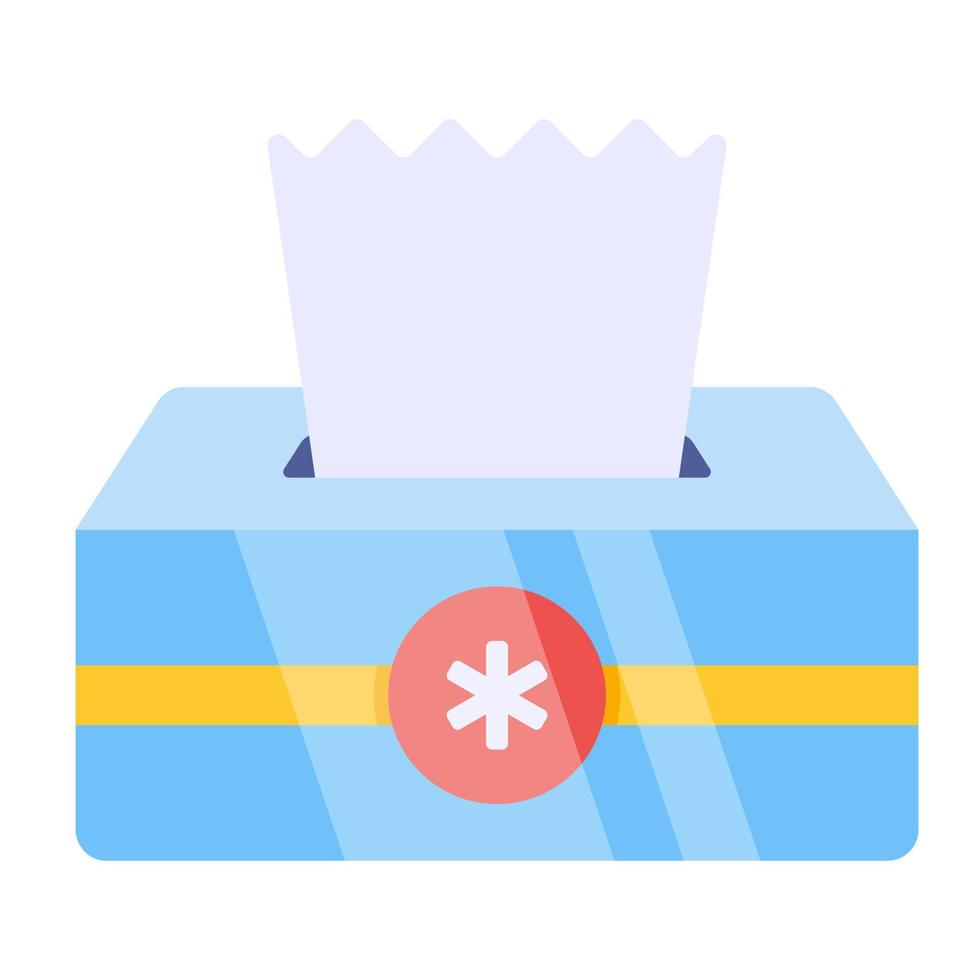 een perfect design icoon van tissue box vector