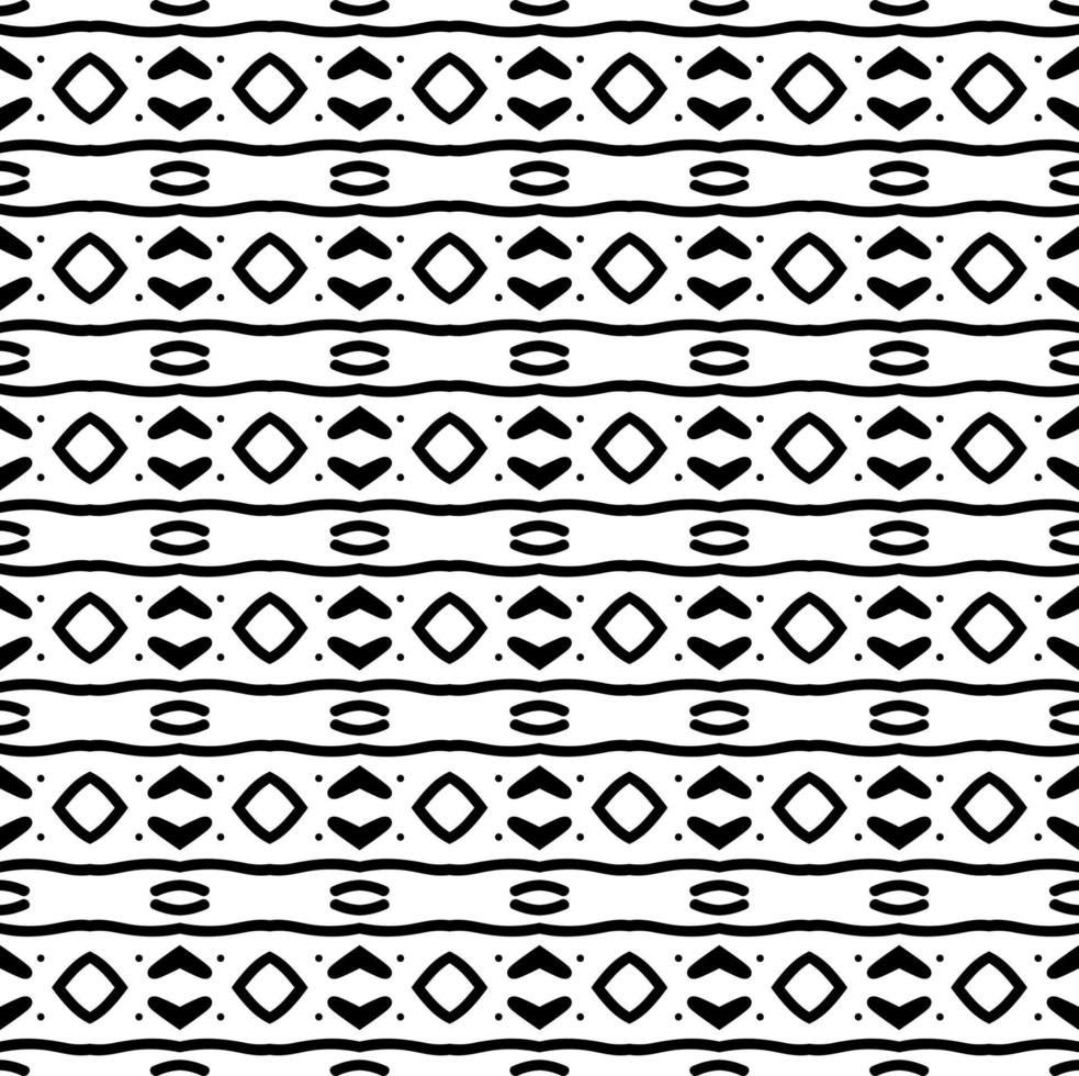 abstracte naadloze patroon. zwarte en witte achtergrond. vector