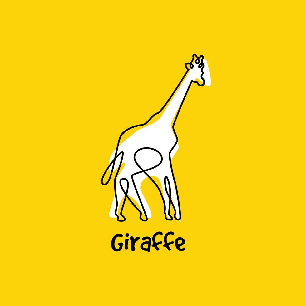giraf monoline-logo vector