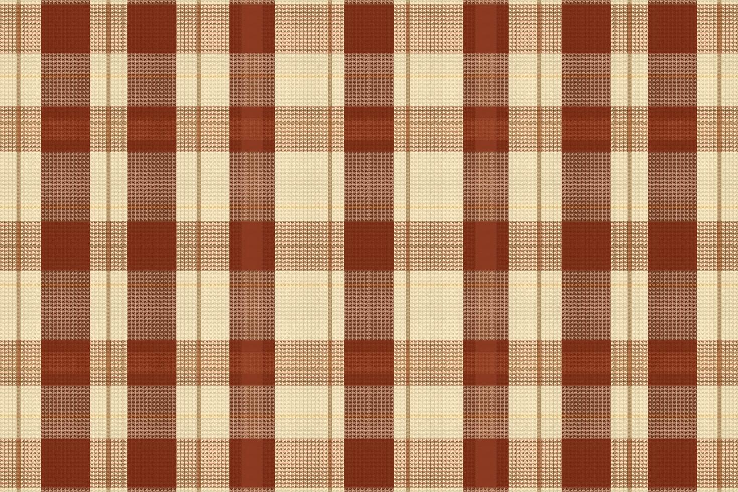 tartan geruit patroon met textuur en warme kleur. vector