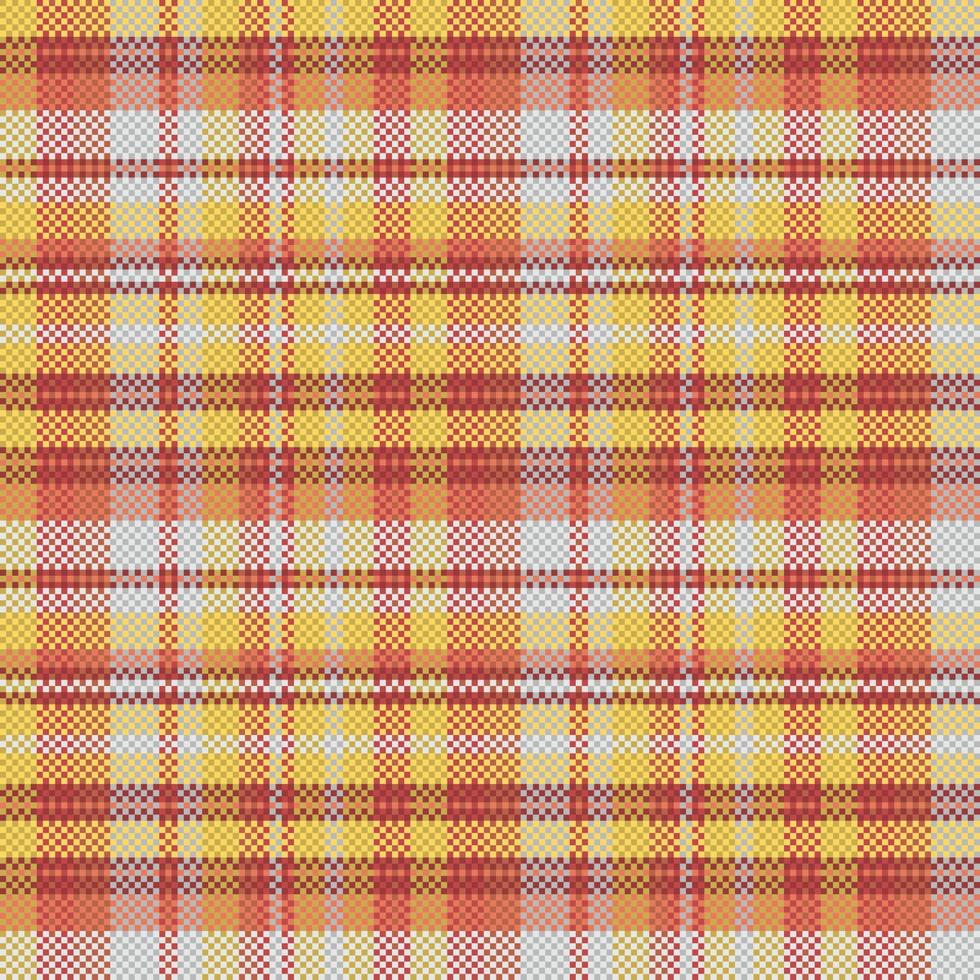 tartan geruit patroon met textuur en warme kleur. vector