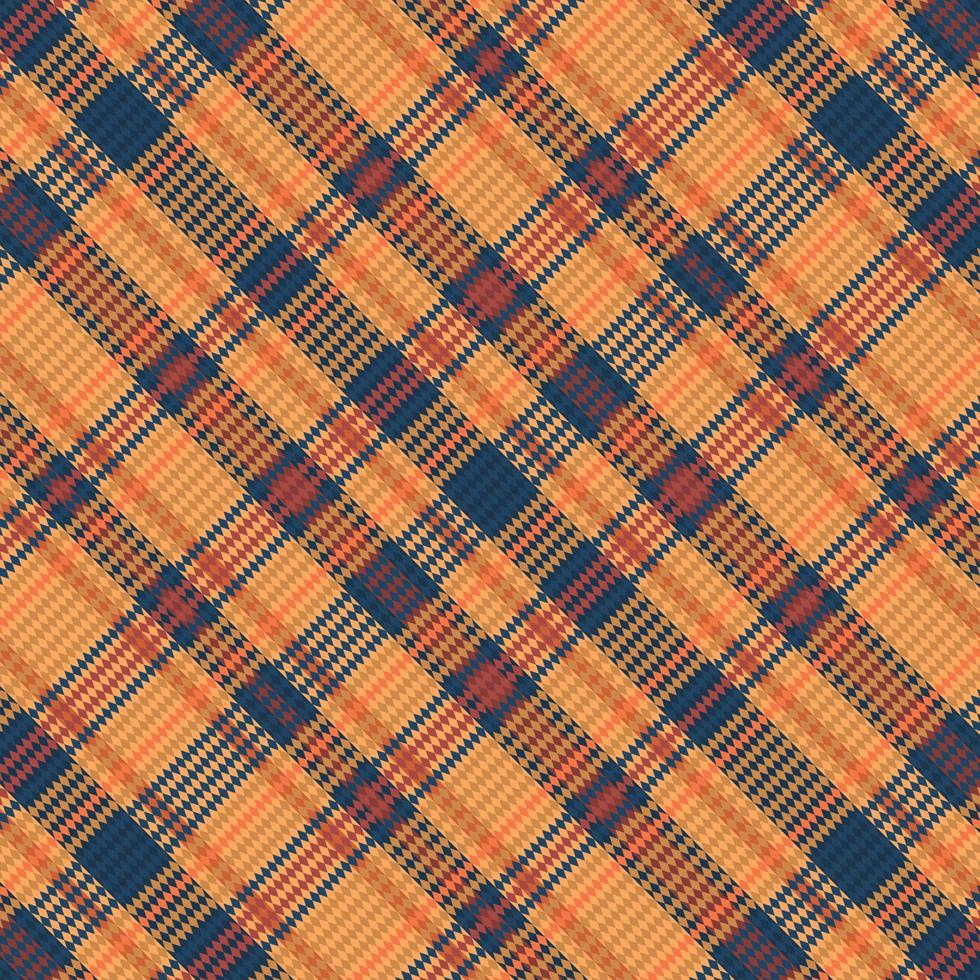 tartan geruit patroon met textuur en warme kleur. vector