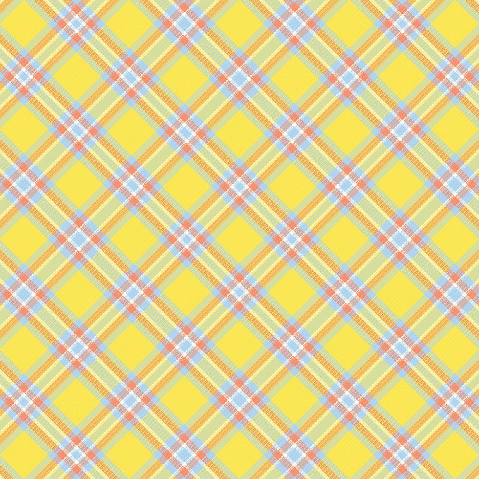 tartan geruite patroon met textuur en retro kleur. vector