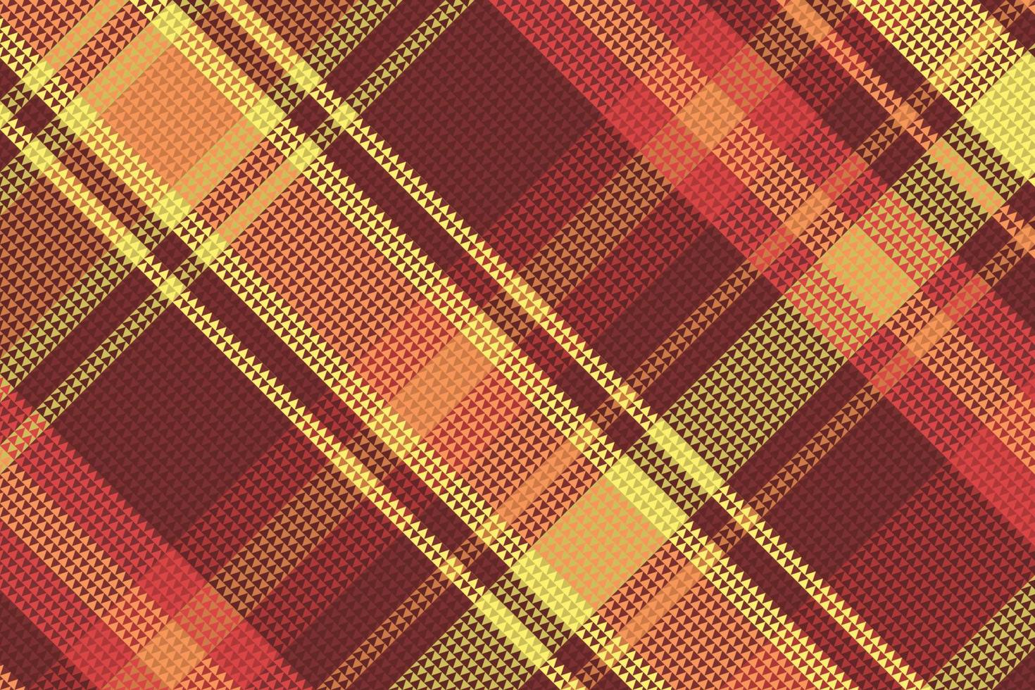 tartan geruit patroon met textuur en warme kleur. vector