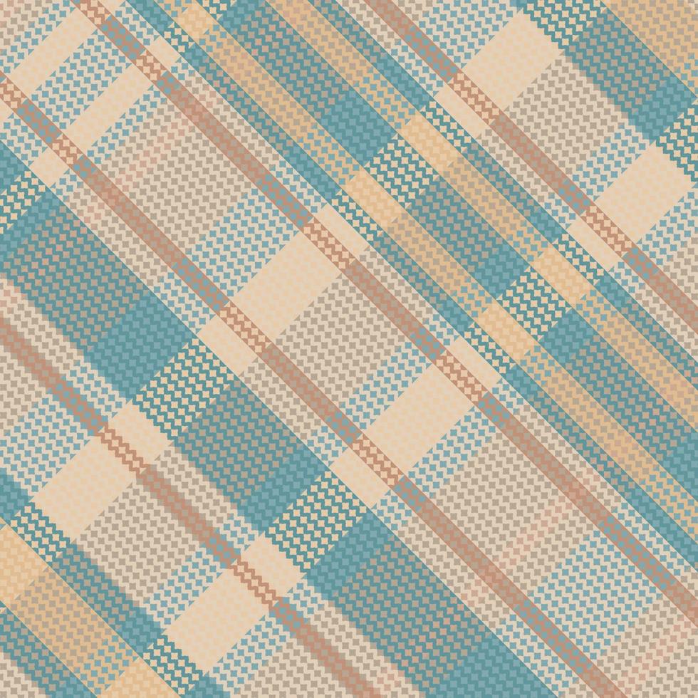 tartan geruite patroon met textuur en koffie kleur. vector