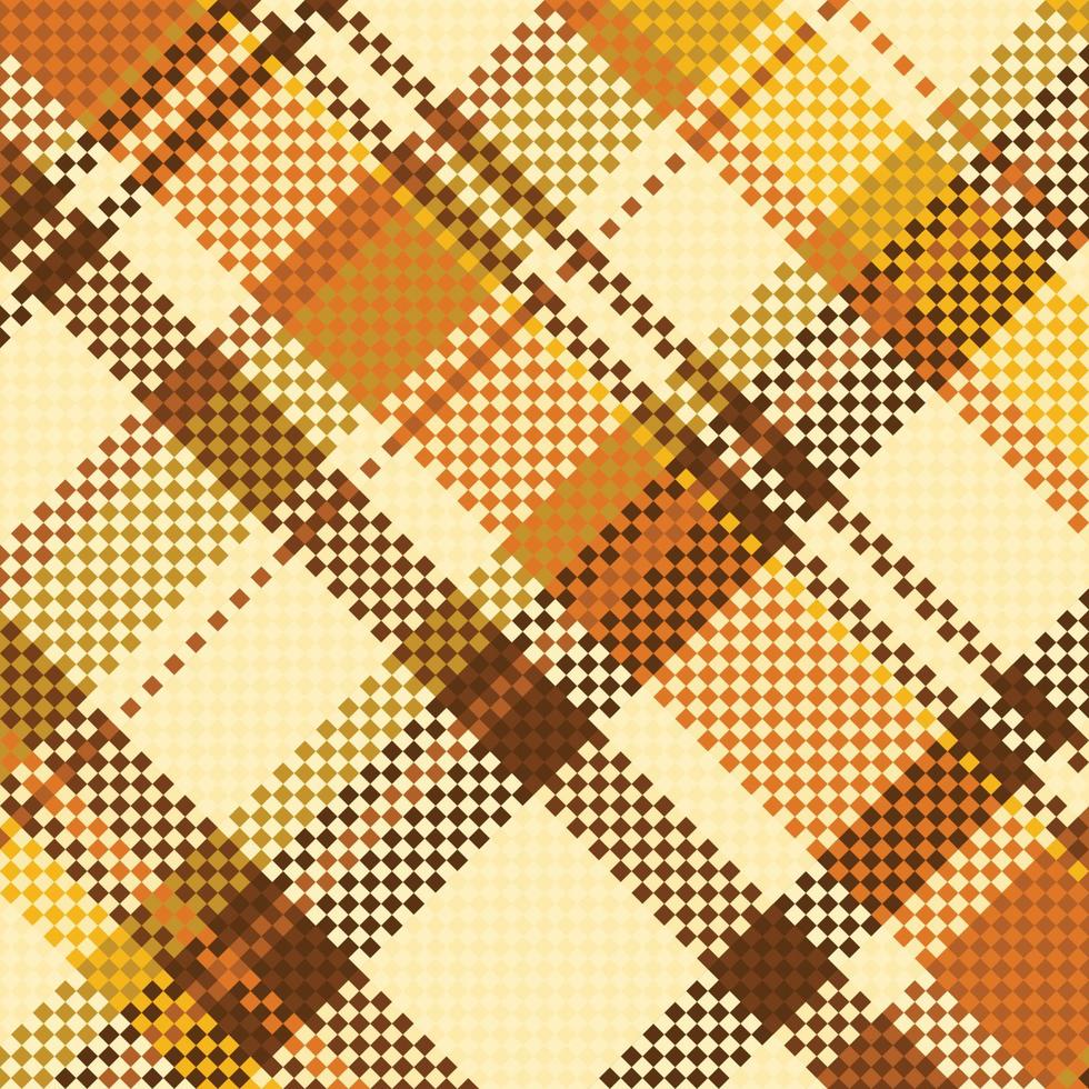 tartan geruit patroon met textuur en warme kleur. vector