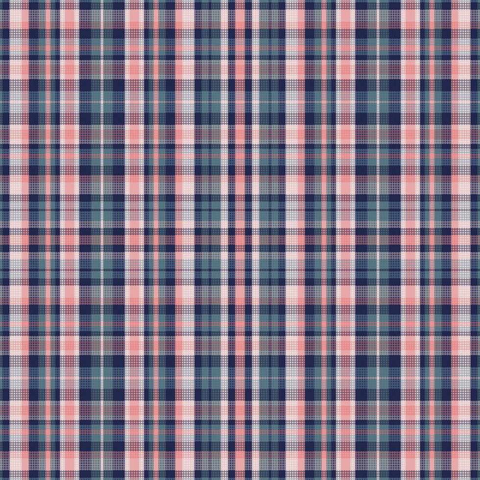 tartan geruite patroon met textuur en retro kleur. vector