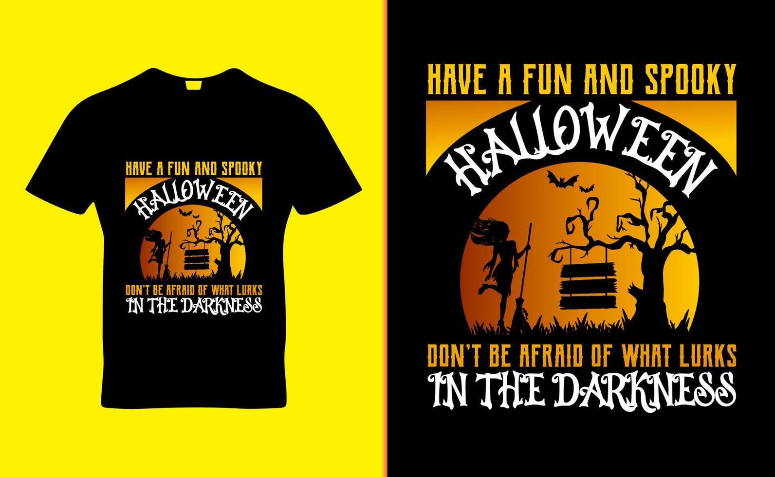 halloween citaat t-shirt sjabloon ontwerp vector