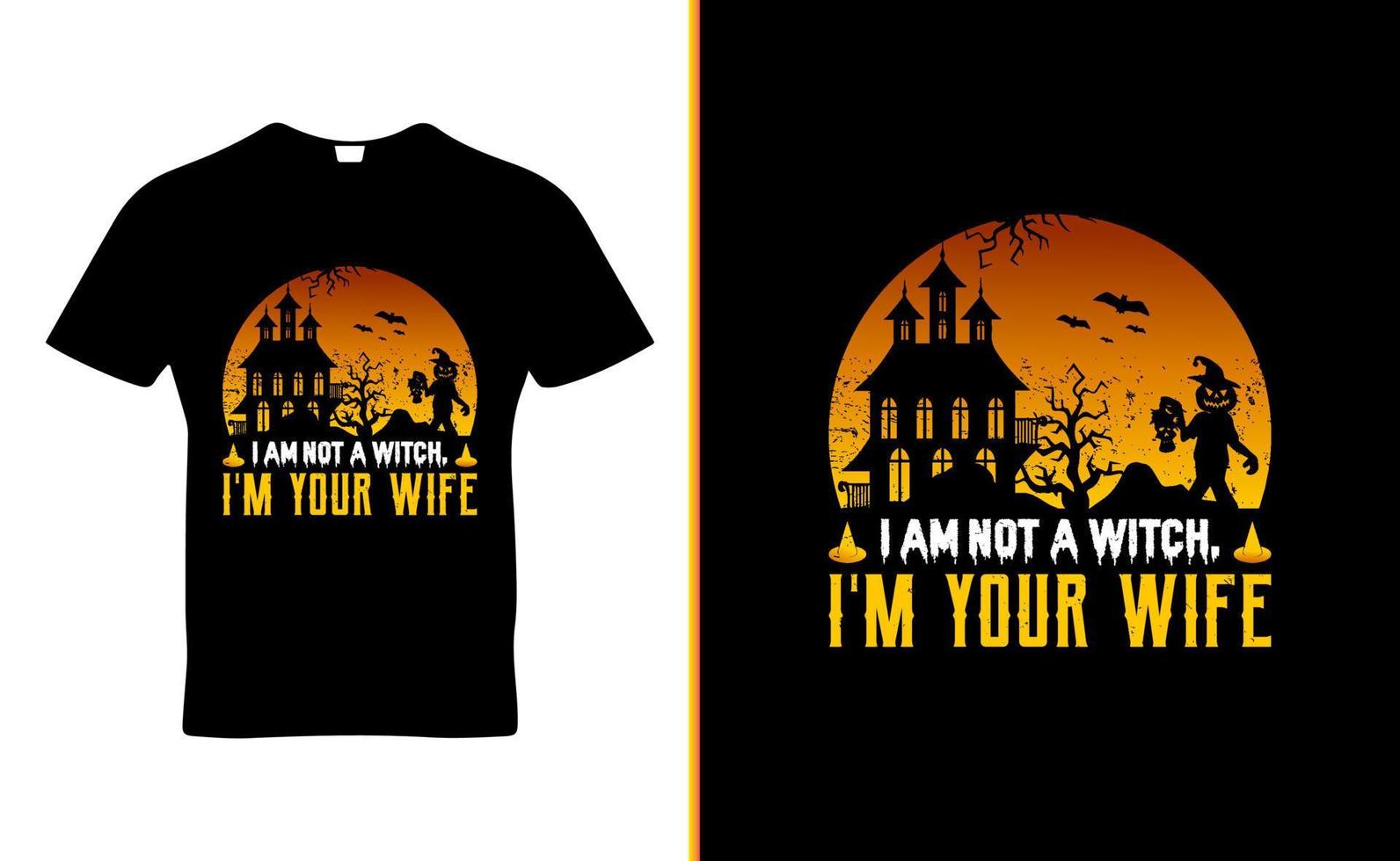 halloween citaat t-shirt sjabloon ontwerp vector