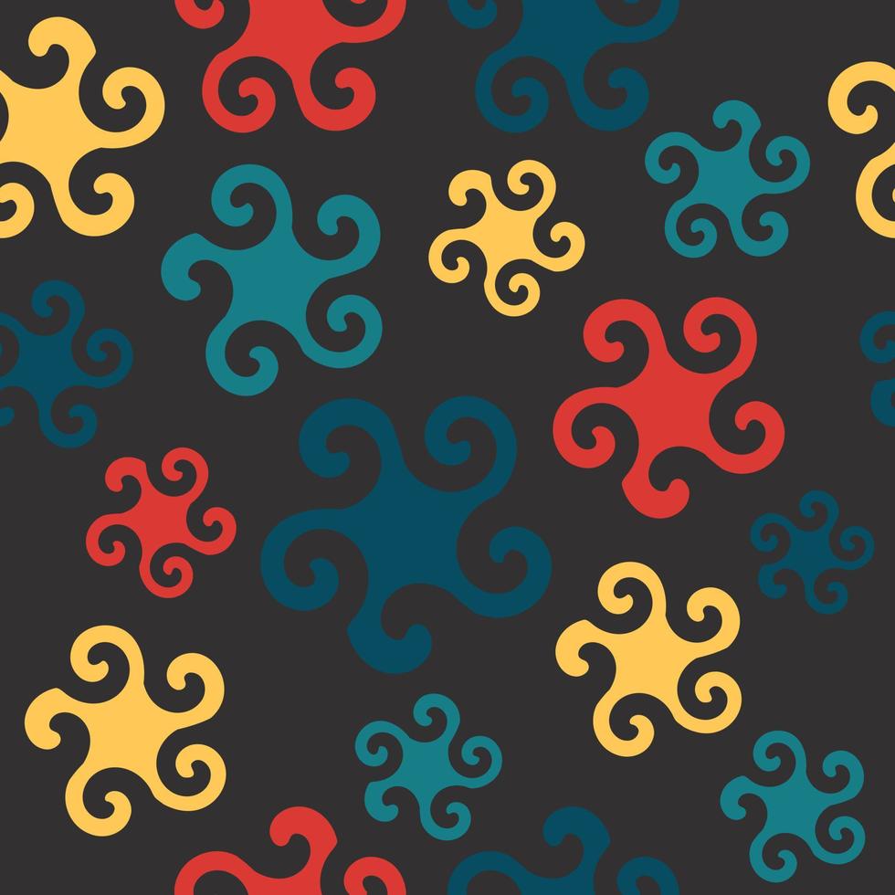 kleurrijk abstract cirkel naadloos patroon perfect voor achtergrond of behang vector