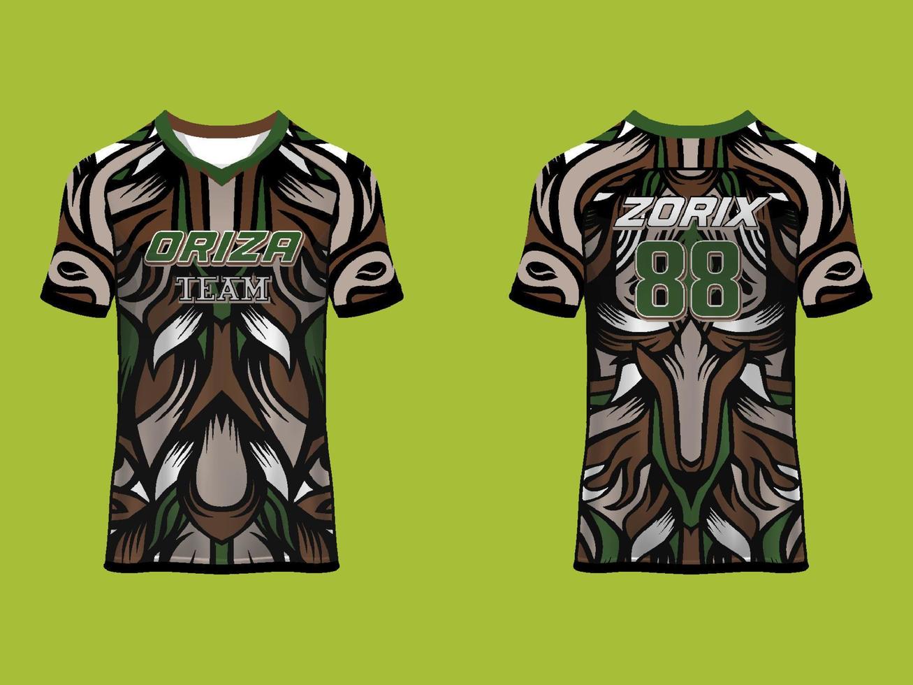 universele jersey team- en clubsport en esport vector