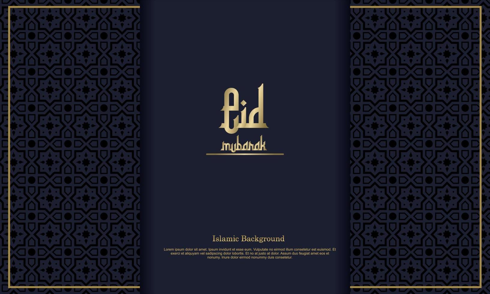 Arabische elegante luxe sier islamitische achtergrond met islamitisch patroon decoratief ornament premium vector