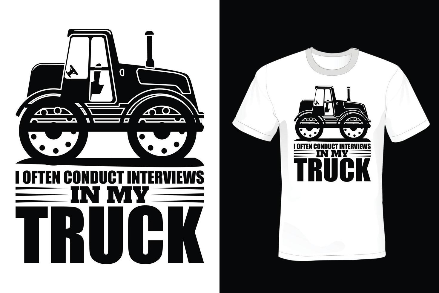 vrachtwagen t-shirt ontwerp, vintage, typografie vector