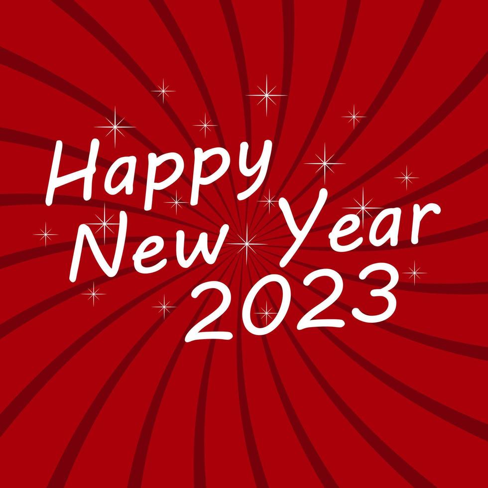 gelukkig nieuwjaar 2023. wenskaart, vakantiebanner. vector illustratie