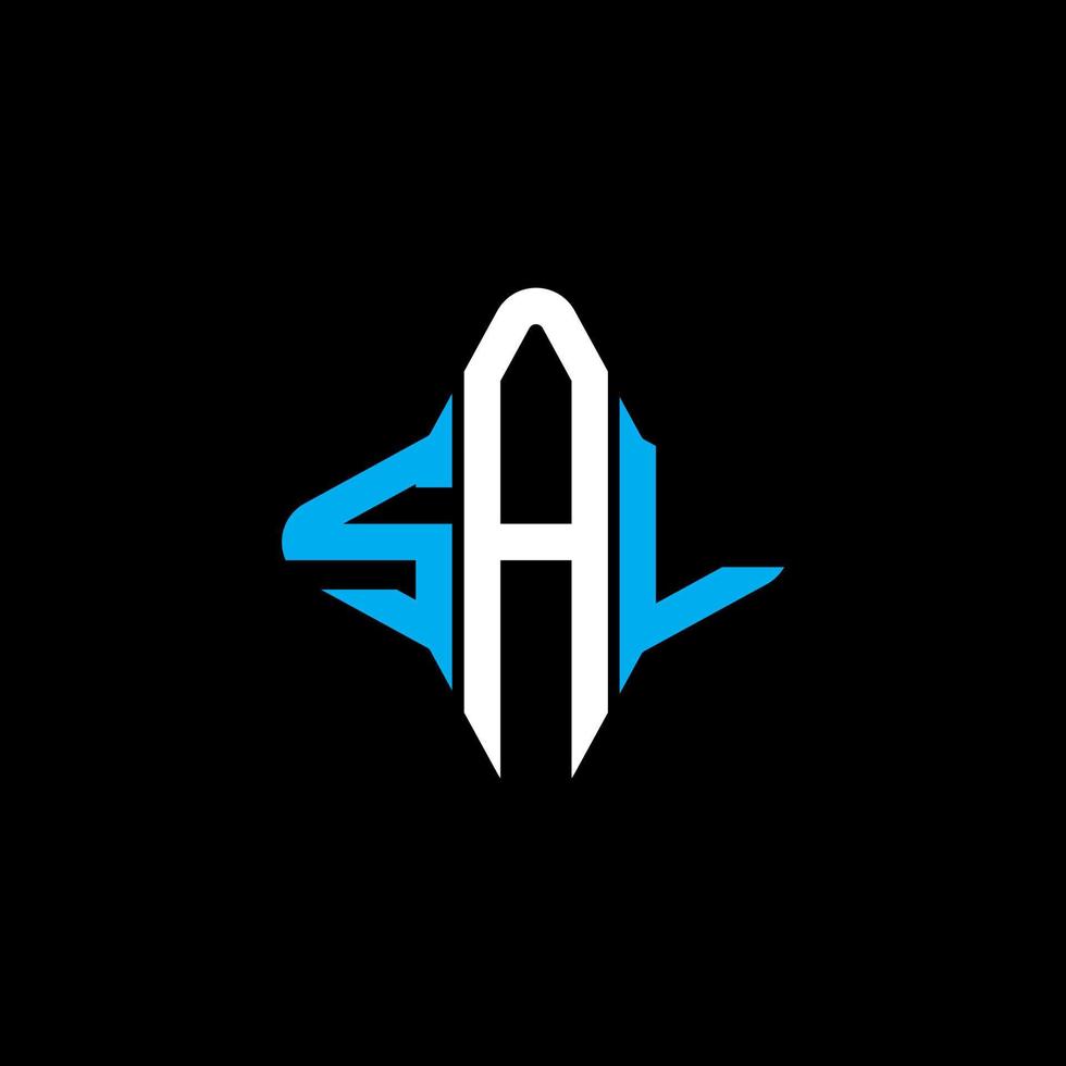 sal letter logo creatief ontwerp met vectorafbeelding vector