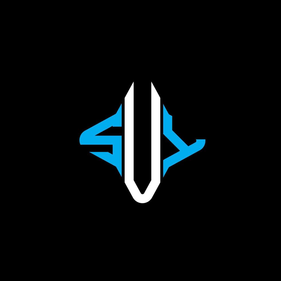 suy letter logo creatief ontwerp met vectorafbeelding vector