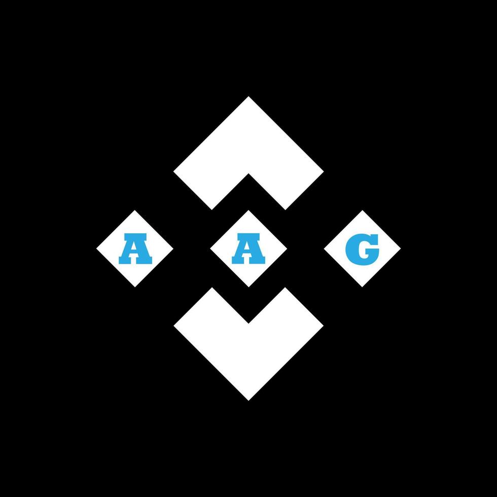 aag brief logo abstract creatief ontwerp. een uniek ontwerp vector