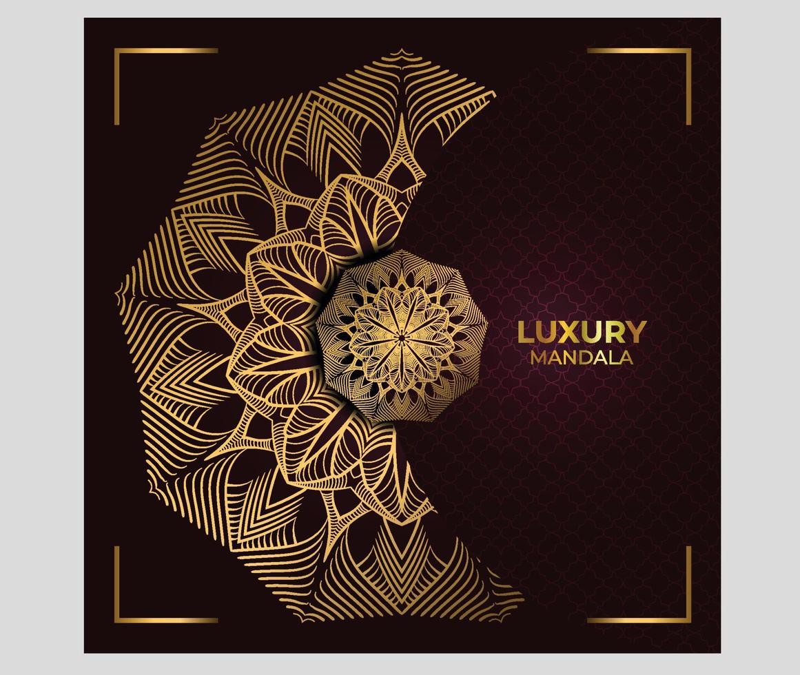 luxe mandala-ontwerp vector